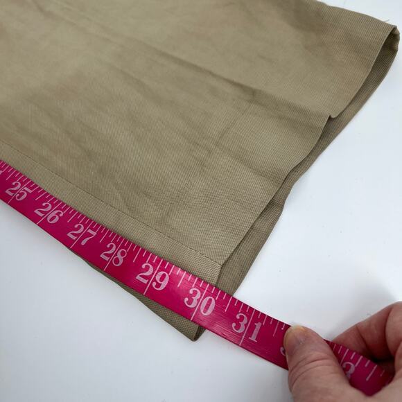 Zara Studio Collection Linen Blend Trouser Pant Womens 30 Tan Pleated High Waist - Picture 13 of 13